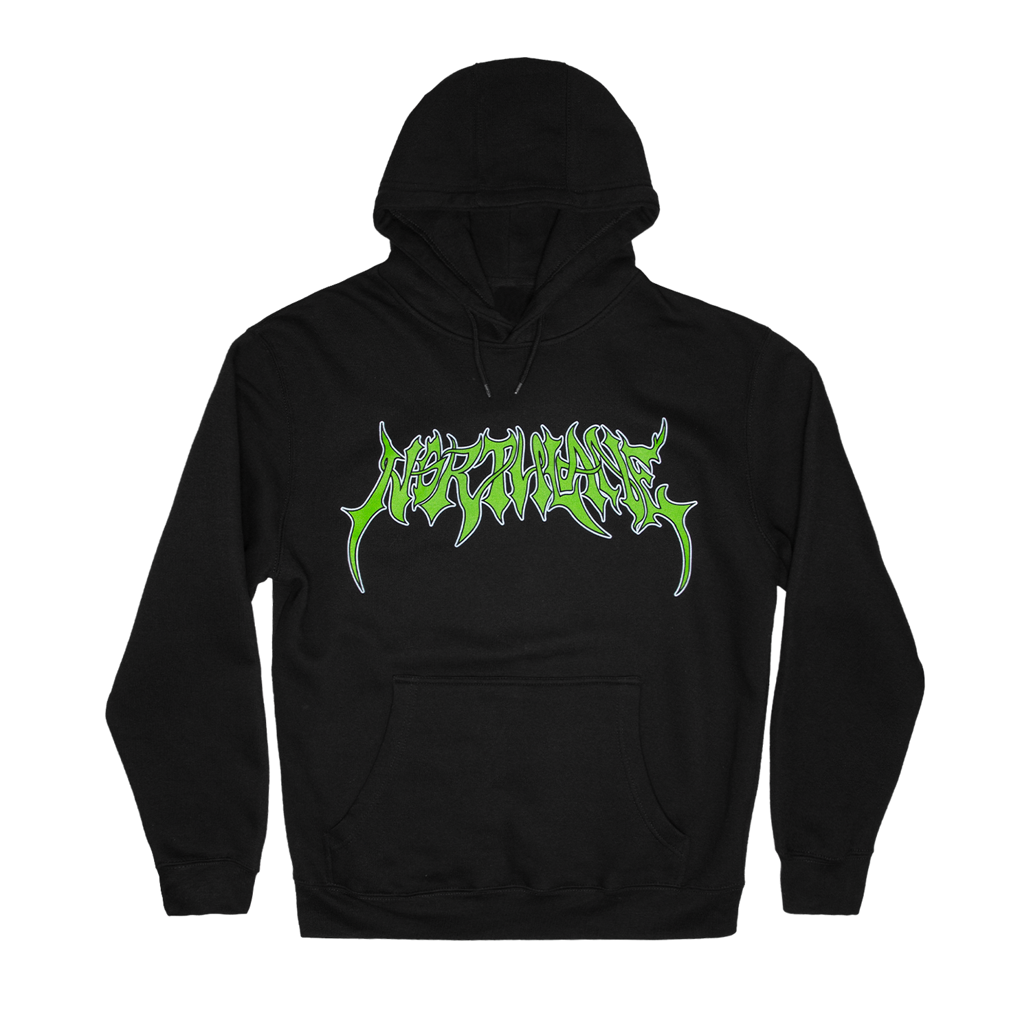 Green Logo Black Hoodie - Northlane | Official Merchandise