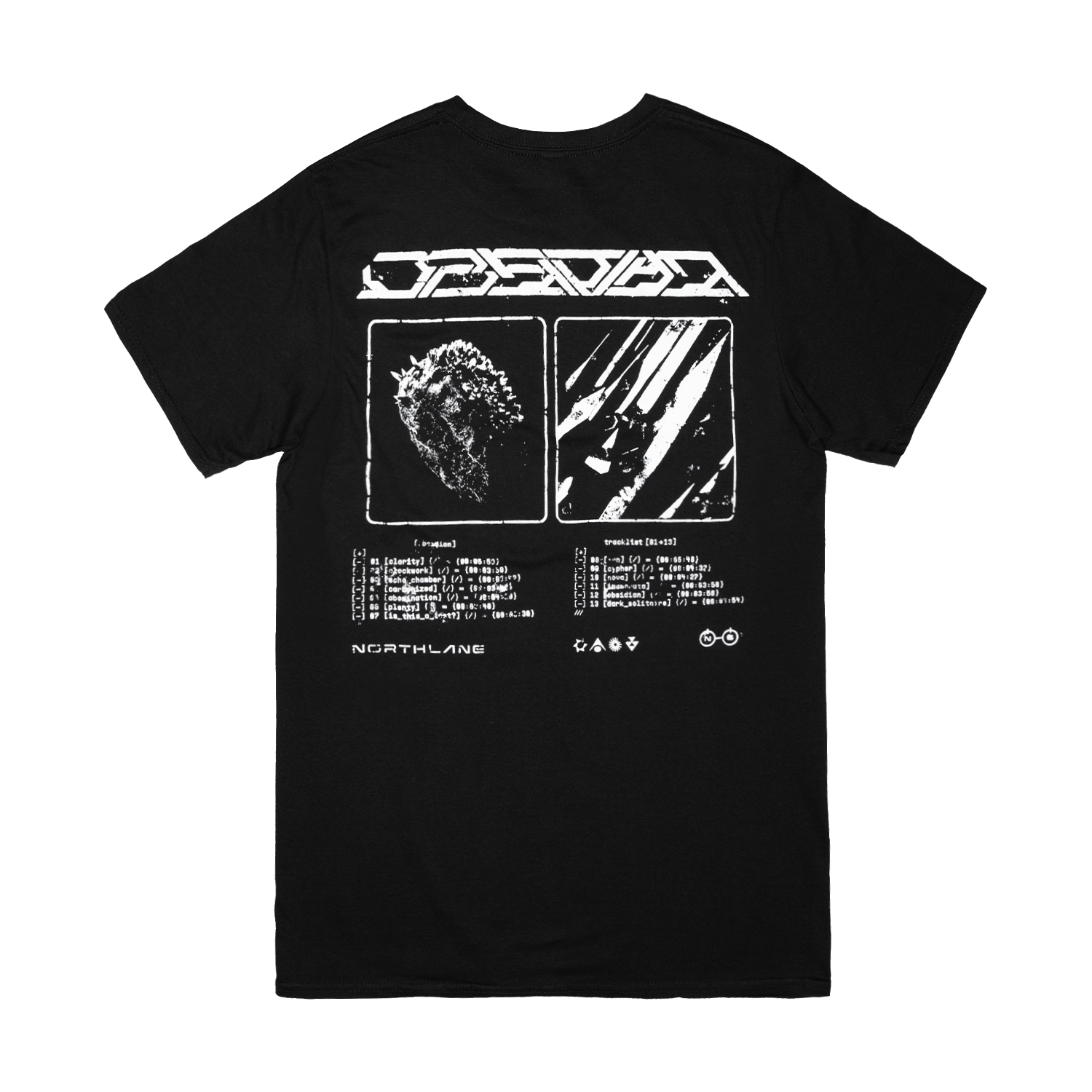 Obsidian Tee (Black) - Northlane | Official Merchandise